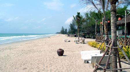 Stranden utanf�r Jack's