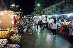 Nattmarknad i Hua Hin